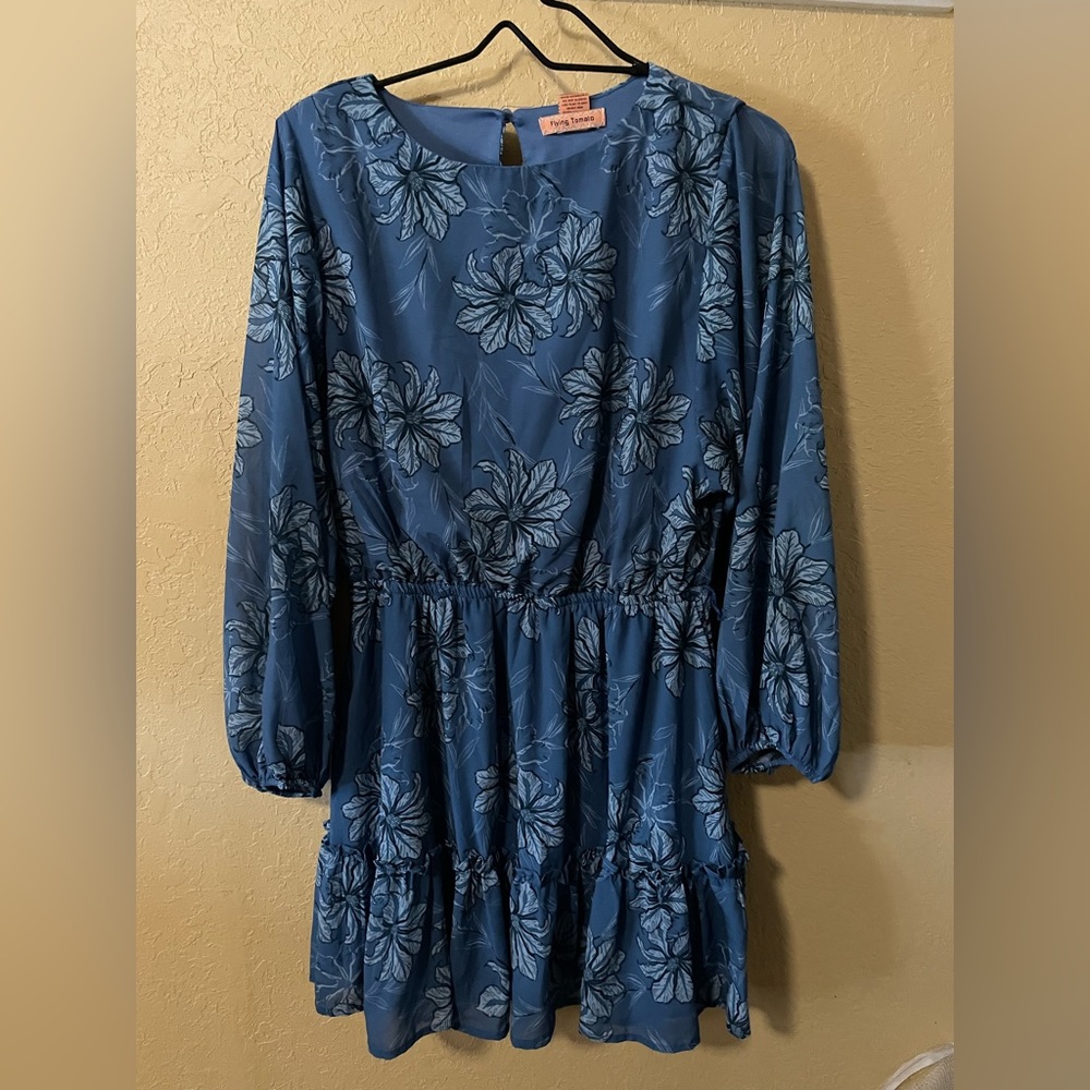 Blue flower dress